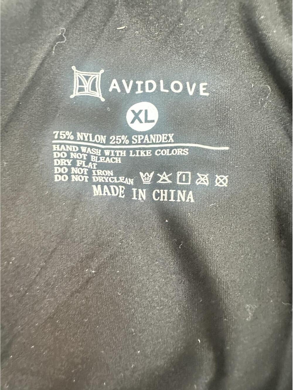 2/$20✨ Avidlove Black Mesh Bodysuit Sheer Ruched Long Sleeve Mock Neck XL - Picture 5 of 6
